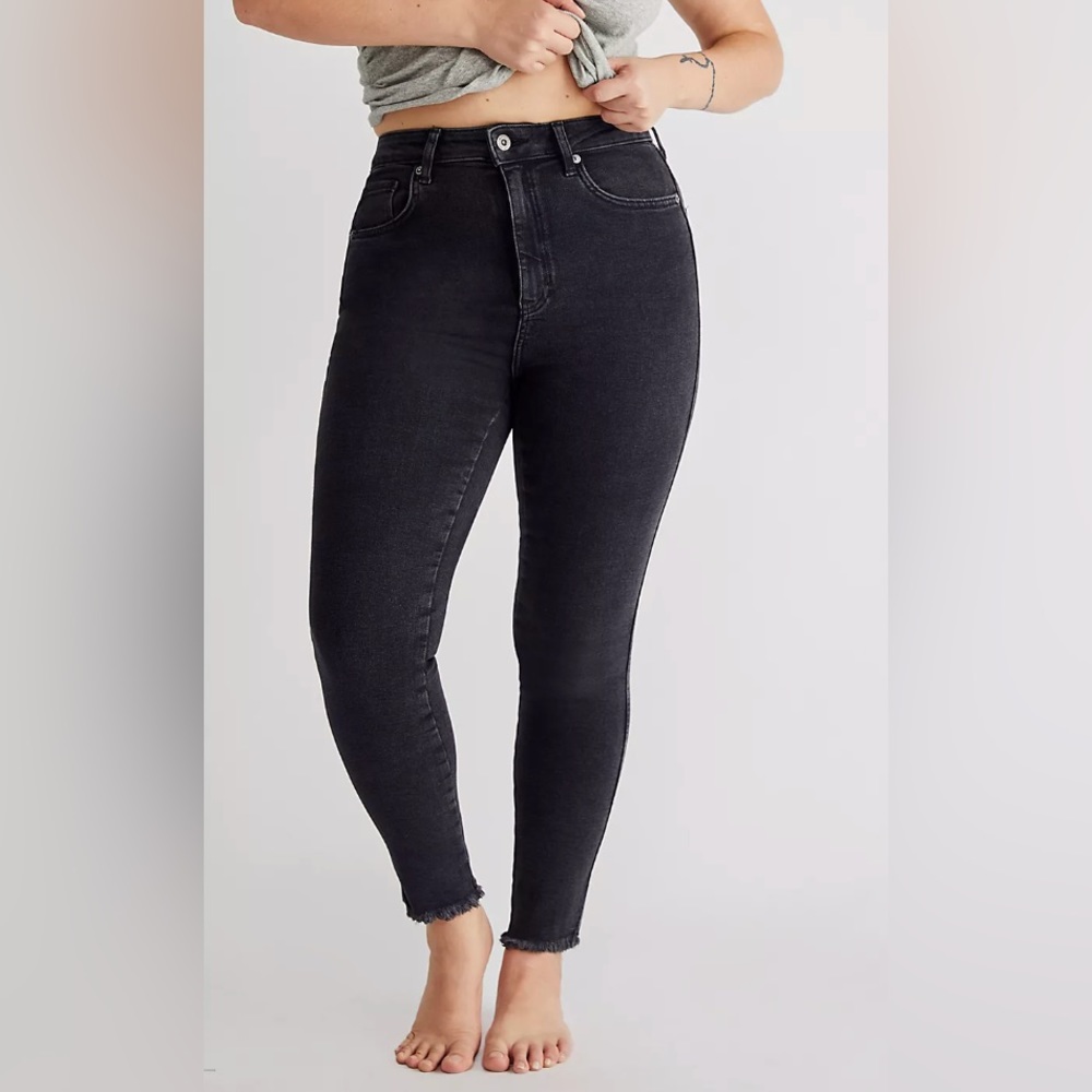 NWT Free People Black Skinny Jeans High Rise